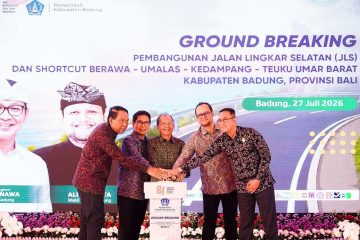 Ground breaking Jalan Lingkar Selatan Badung di Desa Pecatu