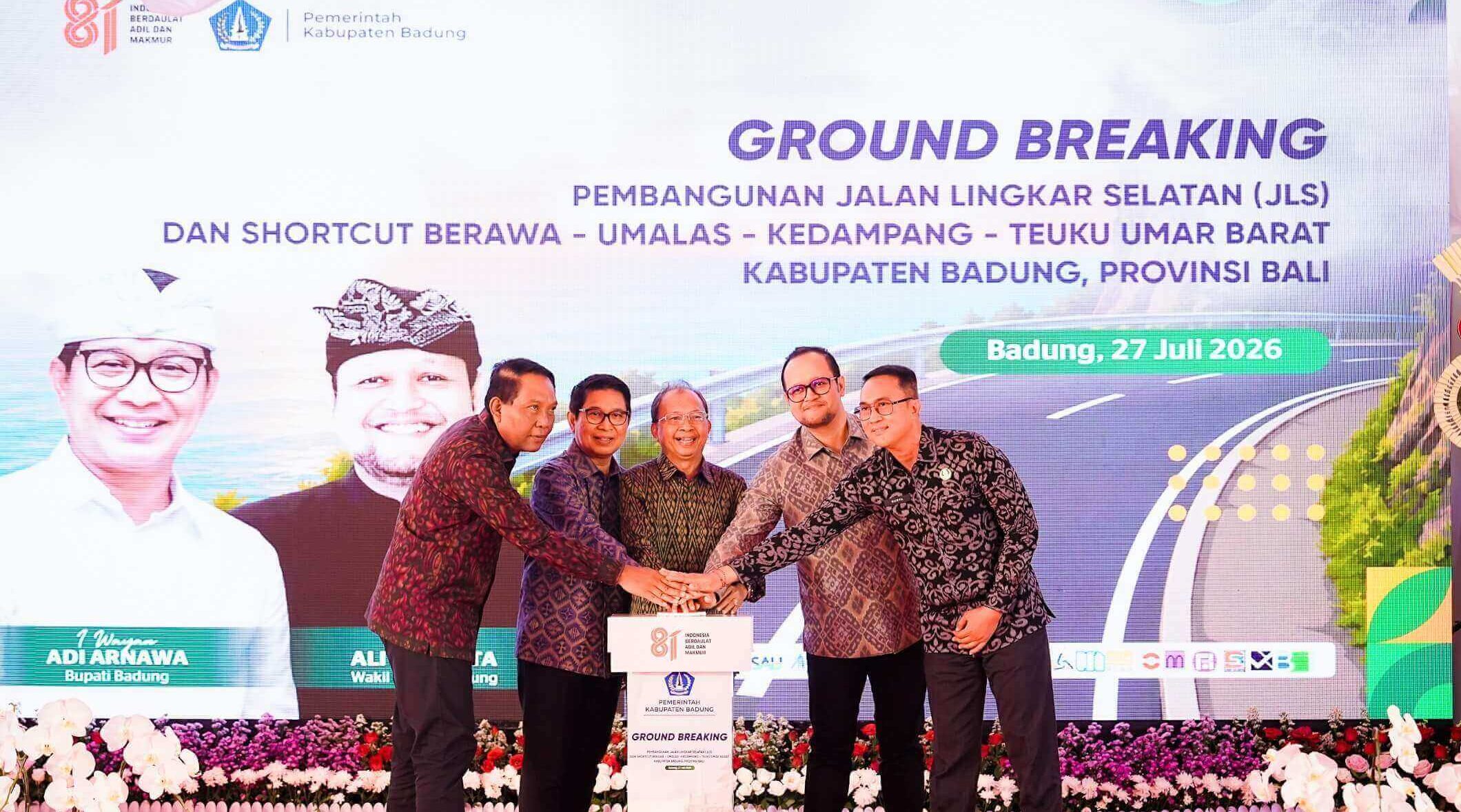 Ground breaking Jalan Lingkar Selatan Badung di Desa Pecatu
