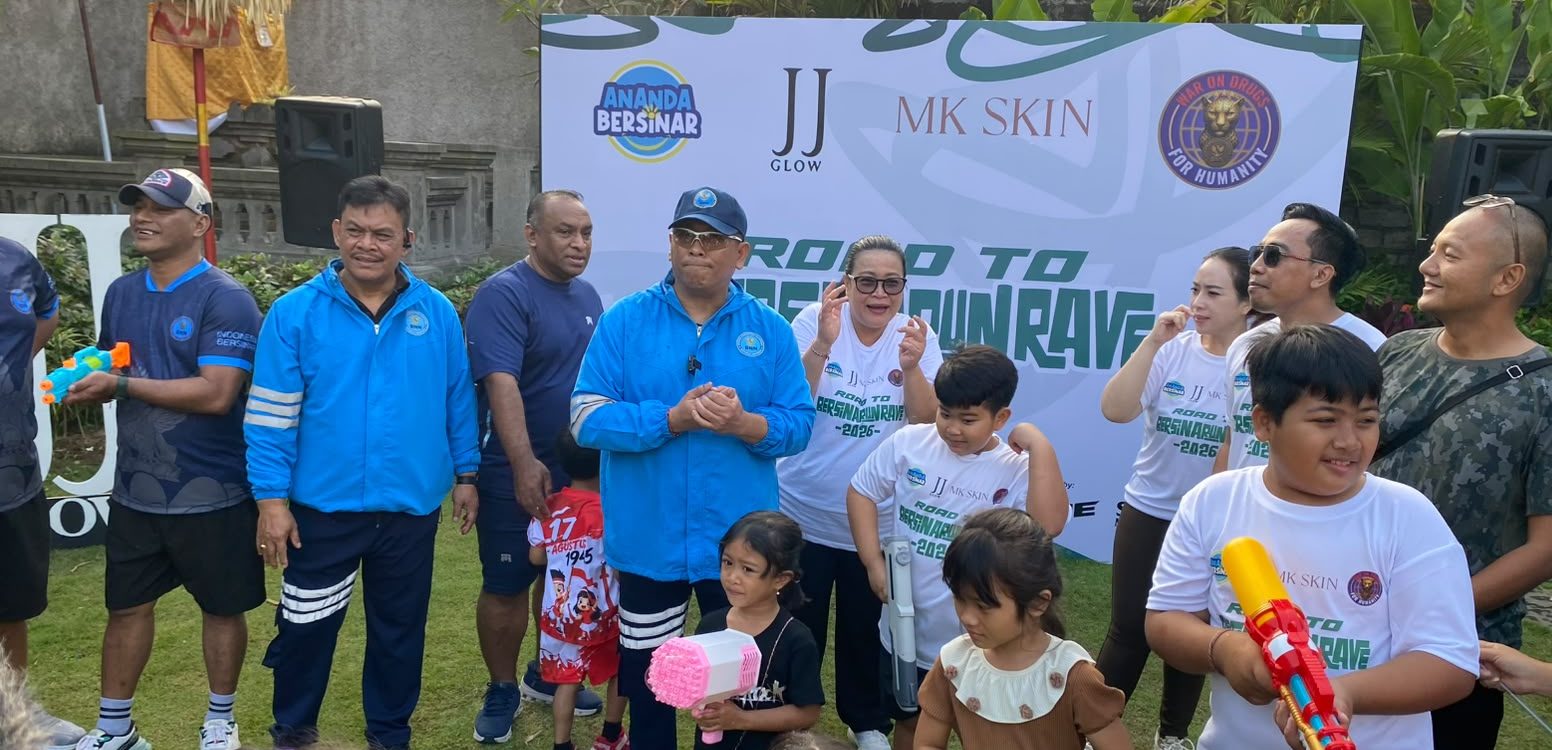 BNN Provinsi Bali menggelar Road to Bersinarun Rave 2026 di Renon Denpasar.