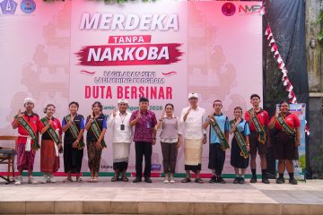 Rasniathi Adi Arnawa menghadiri program Merdeka Tanpa Narkoba di Kuta Utara