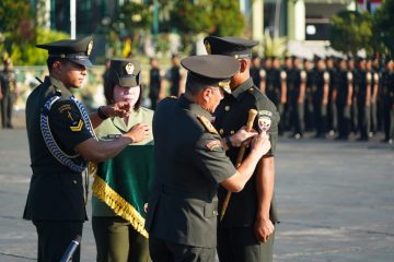Pangdam Udayana melantik 235 Bintara Infanteri di Tabanan