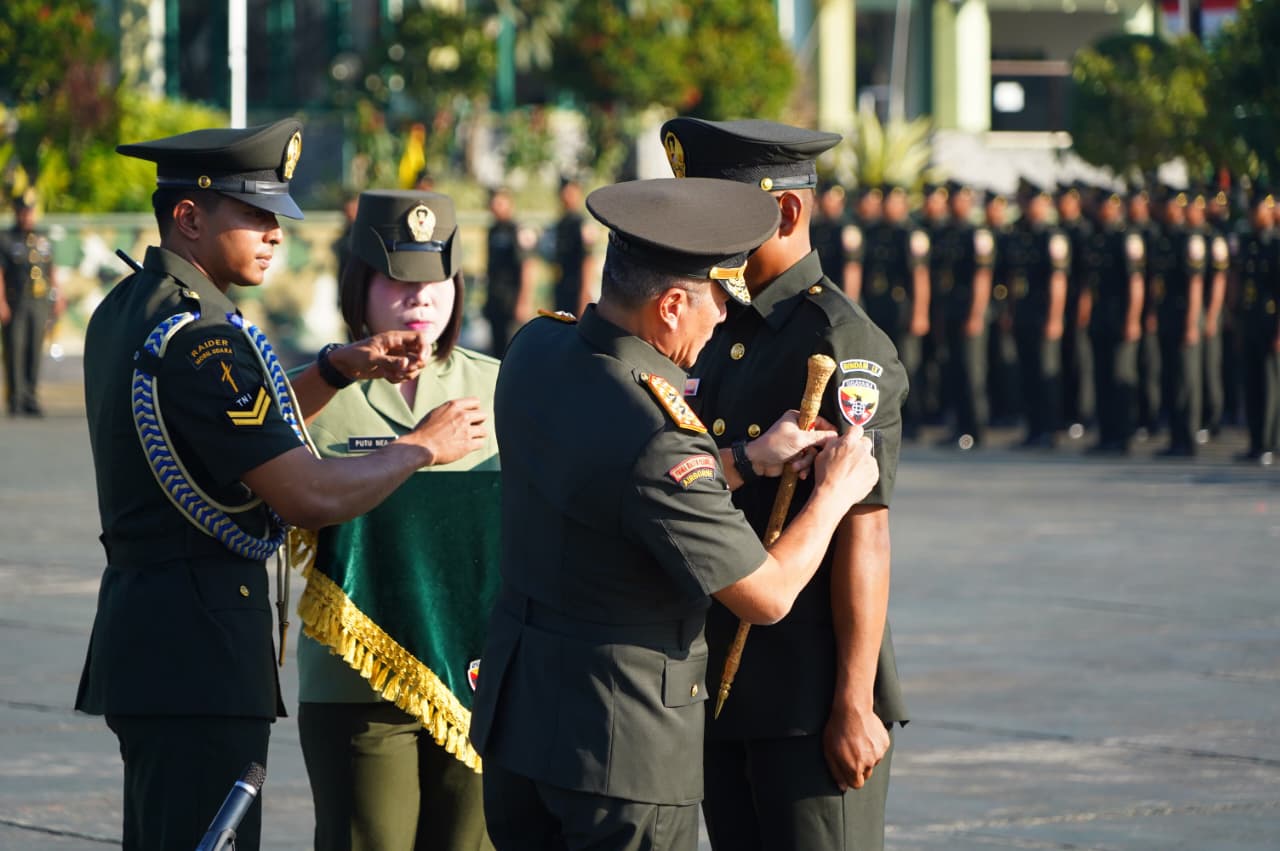 Pangdam Udayana melantik 235 Bintara Infanteri di Tabanan
