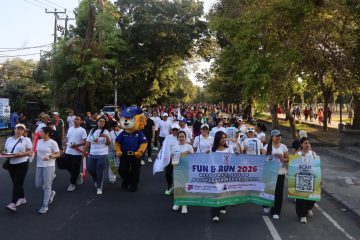 Fun & Run OnePNB 2026 di kawasan Renon, Denpasar