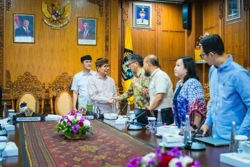 Bupati Badung membahas rencana terowongan bawah tanah Gatsu Barat-Canggu.