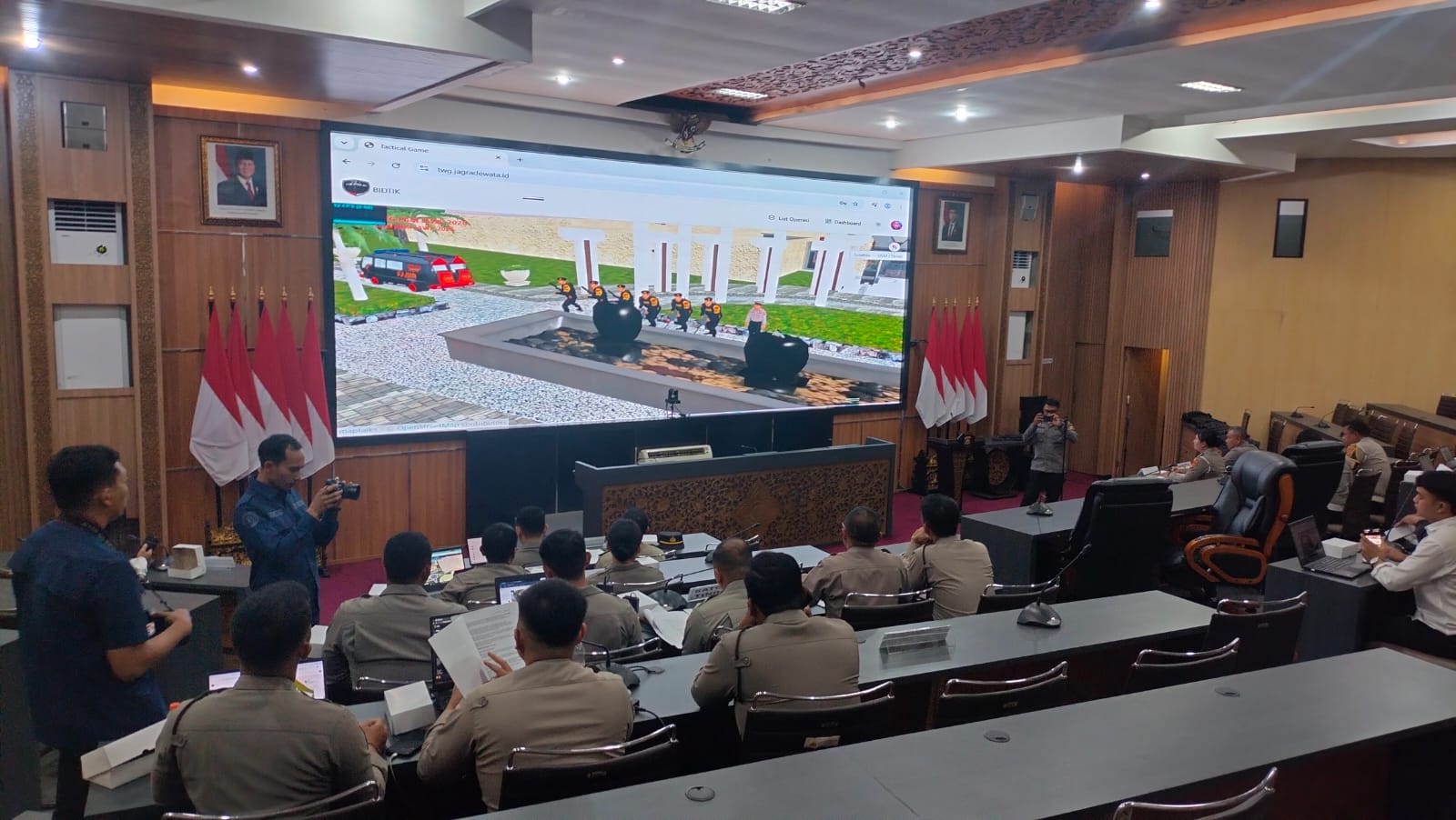 Polda Bali gelar Tactical Wall Game pengamanan IAWP Conference 2026
