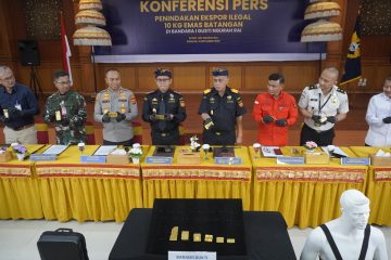 Bea Cukai Ngurah Rai menggagalkan penyelundupan 10,4 kg emas ke Hong Kong