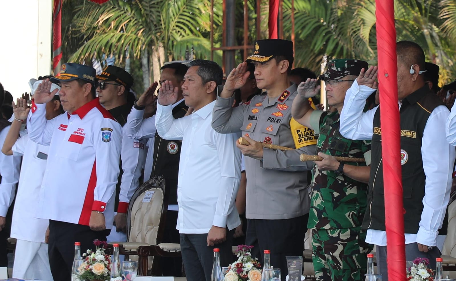 Kapolda Bali menghadiri pengukuhan ABPEDNAS dan ASLINMAS Provinsi Bali